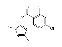 (2,5-dimethylpyrazol-3-yl) 2,4-dichlorobenzoate结构式