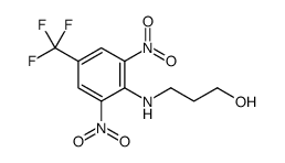 3-[2,6-dinitro-4-(trifluoromethyl)anilino]propan-1-ol结构式