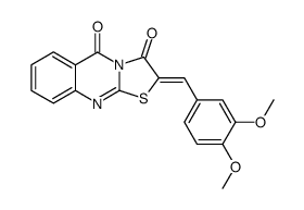 2-(3,4-dimethoxy-benzylidene)-thiazolo[2,3-b]quinazoline-3,5-dione结构式