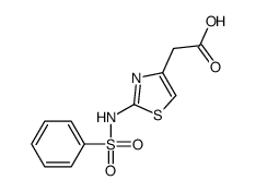 2-[2-(benzenesulfonamido)-1,3-thiazol-4-yl]acetic acid Structure