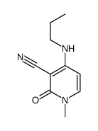 1-methyl-2-oxo-4-(propylamino)pyridine-3-carbonitrile结构式