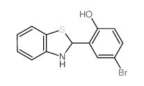 4-bromo-2-(2,3-dihydrobenzothiazol-2-yl)phenol structure