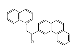 Quinolinium,1-[2-oxo-2-(3-phenanthrenyl)ethyl]-, iodide (1:1) Structure