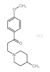 1-(4-methoxyphenyl)-3-(4-methyl-1-piperidyl)propan-1-one structure