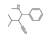 3-Methyl-2-(methylamino-phenyl-methyl)-butyronitrile结构式