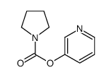 pyridin-3-yl pyrrolidine-1-carboxylate结构式