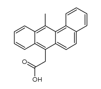 7-(12-Methylbenz[a]anthryl)acetic acid Structure