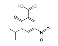 5-nitro-2-oxo-1-propan-2-ylpyridine-3-carboxylic acid结构式