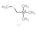 Ammonium, trimethyl[ (methylthio)methyl]-, chloride结构式