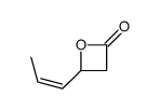 4-[(E)-prop-1-enyl]oxetan-2-one结构式