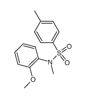 N-methyl-N-(2-methoxyphenyl)-4-methylbenzenesulfonamide Structure