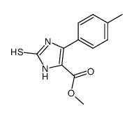 2-Mercapto-5-p-tolyl-3H-imidazole-4-carboxylic acid methyl ester Structure