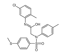 N-(5-chloro-2-methylphenyl)-2-(4-methyl-N-(4-methylsulfanylphenyl)sulfonylanilino)acetamide Structure