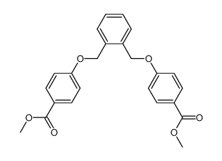 dimethyl 4,4'-((1,2-phenylenebis(methylene))bis(oxy))dibenzoate结构式