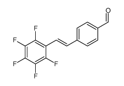 4-[2-(2,3,4,5,6-pentafluorophenyl)ethenyl]benzaldehyde Structure