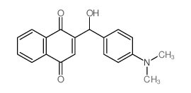 2-[(4-dimethylaminophenyl)-hydroxy-methyl]naphthalene-1,4-dione结构式