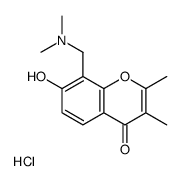 (7-hydroxy-2,3-dimethyl-4-oxochromen-8-yl)methyl-dimethylazanium,chloride结构式