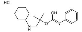 cyclohexyl-[2-methyl-2-(phenylcarbamoyloxy)propyl]azanium,chloride结构式