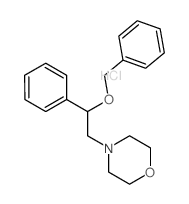 Morpholine,4-[2-phenyl-2-(phenylmethoxy)ethyl]-, hydrochloride (1:1)结构式