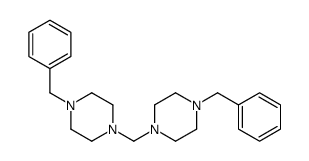 1-benzyl-4-[(4-benzylpiperazin-1-yl)methyl]piperazine Structure