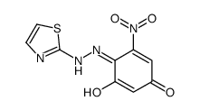 5-Nitro-4-[(thiazol-2-yl)azo]-1,3-benzenediol结构式
