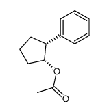 (1R,2R)-2-phenylcyclopentyl acetate Structure