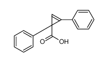 1,2-diphenylcycloprop-2-ene-1-carboxylic acid Structure