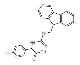 (S)-N-FMOC-4-FLUOROPHENYLGLYCINE Structure