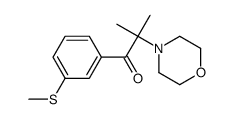 2-methyl-1-(3-methylsulfanylphenyl)-2-morpholin-4-ylpropan-1-one结构式