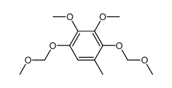2,3-dimethoxy-1,4-bis(methoxymethoxy)-5-methylbenzene结构式