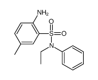 2-amino-N-ethyl-5-methyl-N-phenylbenzenesulphonamide structure