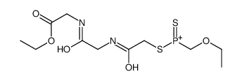 ethoxymethyl-[2-[[2-[(2-ethoxy-2-oxoethyl)amino]-2-oxoethyl]amino]-2-oxoethyl]sulfanyl-sulfanylidenephosphanium结构式