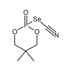 5,5-dimethyl-2-selenocyanato-1,3,2-dioxaphosphorinane 2-oxide结构式