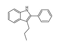 2-phenyl-3-propyl-1H-indole结构式