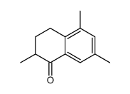 2,5,7-trimethyl-3,4-dihydro-2H-naphthalen-1-one结构式