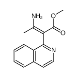 Methyl-α-(1-isochinolyl)-β-aminocrotonat Structure