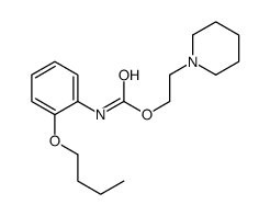 2-piperidin-1-ylethyl N-(2-butoxyphenyl)carbamate结构式