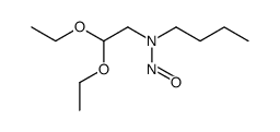 butyl-(2,2-diethoxy-ethyl)-nitroso-amine Structure