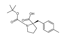 (R)-1-(TERT-BUTOXYCARBONYL)-2-(4-METHYLBENZYL)PYRROLIDINE-2-CARBOXYLIC ACID图片