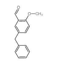5-苄基-2-甲氧基苯甲醛结构式