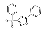 3-(benzenesulfonyl)-5-phenyl-1,2-oxazole结构式