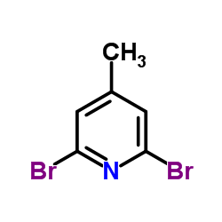 2,6-Dibromo-4-methylpyridine Structure