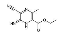 Pyrazinecarboxylic acid, 6-amino-5-cyano-3-methyl-, ethyl ester (9CI)结构式