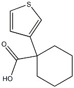 1-(thiophen-3-yl)cyclohexanecarboxylic acid结构式