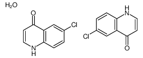 6-chloro-1H-quinolin-4-one,hydrate结构式
