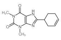 1H-Purine-2,6-dione, 8-(3-cyclohexen-1-yl)-3,7-dihydro-1,3-dimethyl- (9CI) structure