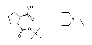 triethylamine (tert-butoxycarbonyl)-L-prolinate Structure