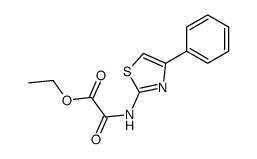 2-氧代-2-(4-苯基噻唑-2-基氨基)乙酸乙酯结构式