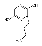 2,5-Piperazinedione,3-(3-aminopropyl)-,(S)-(9CI) structure