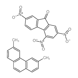 3,6-dimethylphenanthrene; 2,4,7-trinitrofluoren-9-one structure